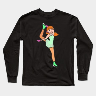 Figure skating ice skating ice skating ice sport Long Sleeve T-Shirt